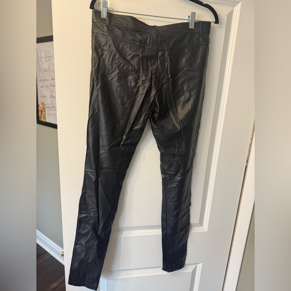 Wilfred Free Black Faux Leather Pants